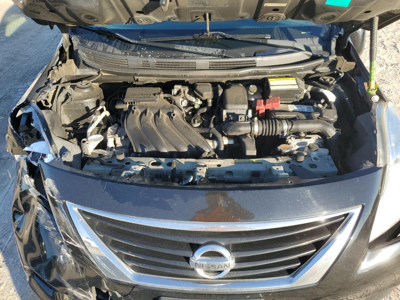 2014 Nissan Versa VIN 3N1CN7AP1EL857217 Copart auction photo, front end / side damage thumbnail 12