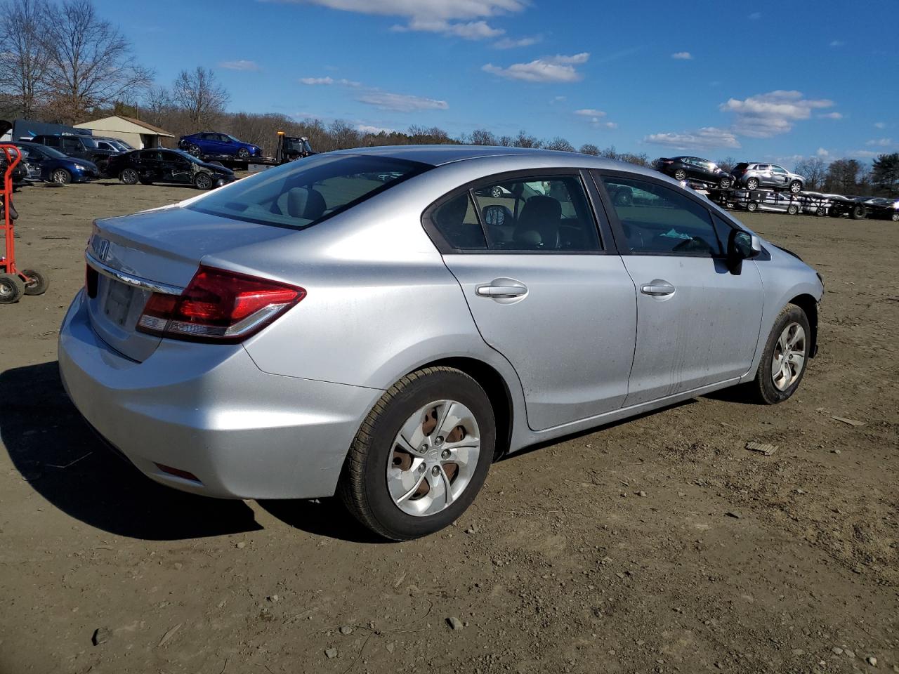 2013 Honda Civic VIN 19XFB2F51DE235216 Copart auction photo, front end damage thumbnail 3