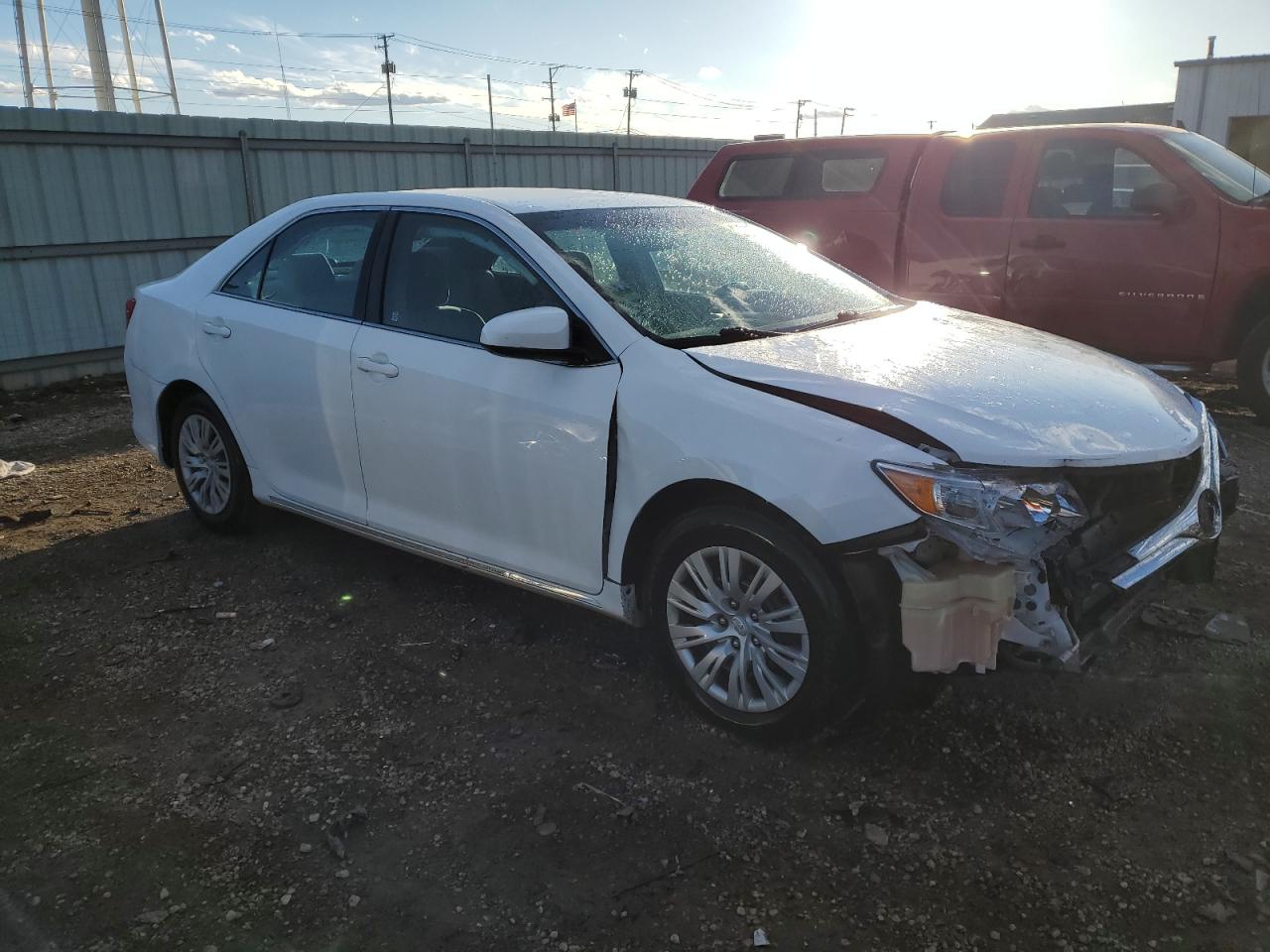 2014 Toyota Camry VIN 4T4BF1FK3ER442021 Copart auction photo, front end / side damage thumbnail 4