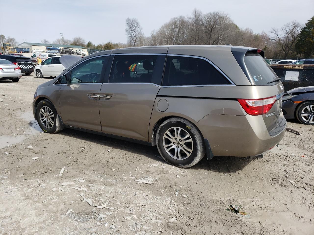 2012 Honda Odyssey VIN 5FNRL5H6XCB018189 Copart auction photo, side damage thumbnail 2