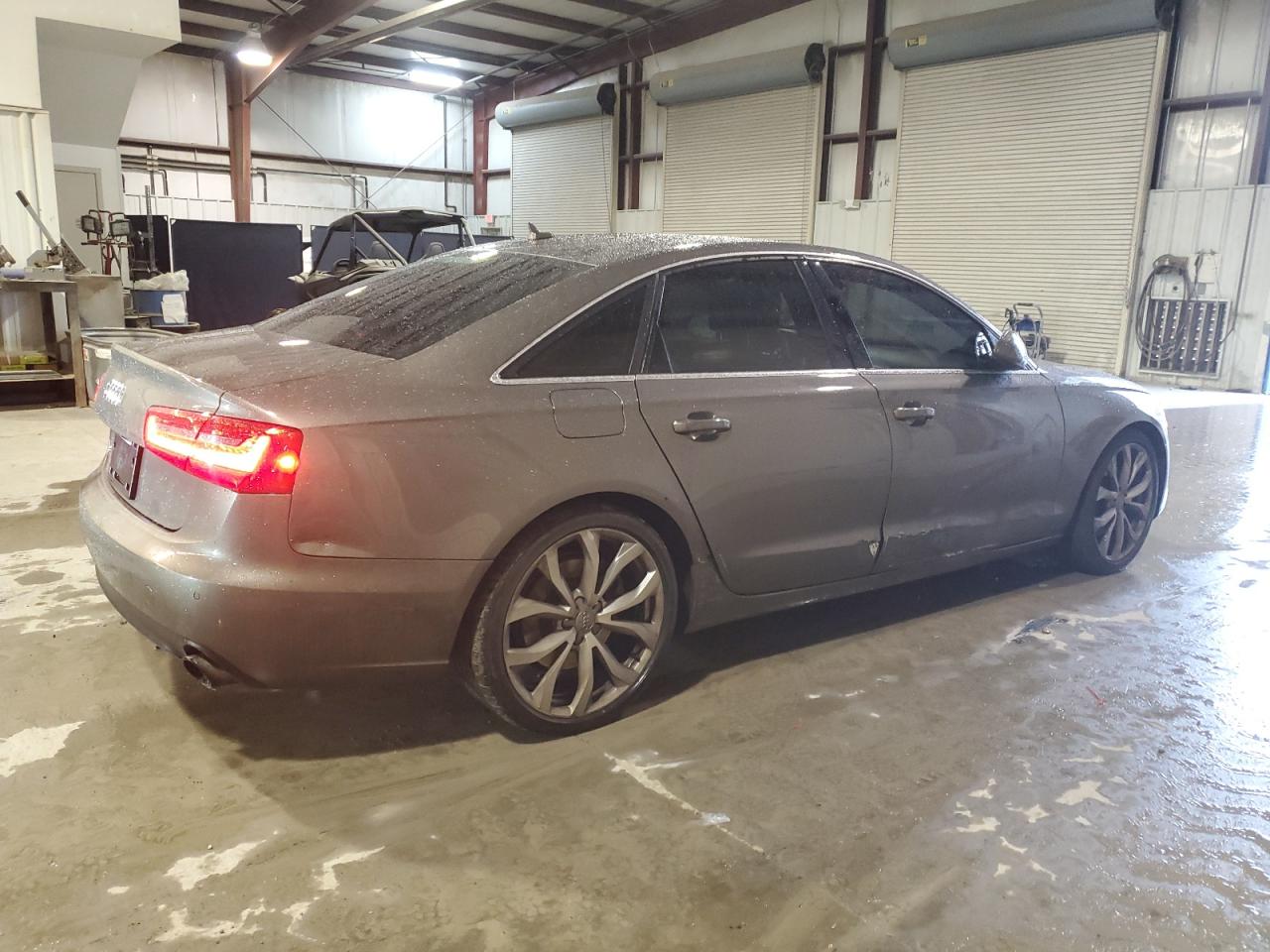 2014 Audi A6 VIN WAUGFAFC2EN066903 Copart auction photo, front end / side damage thumbnail 3