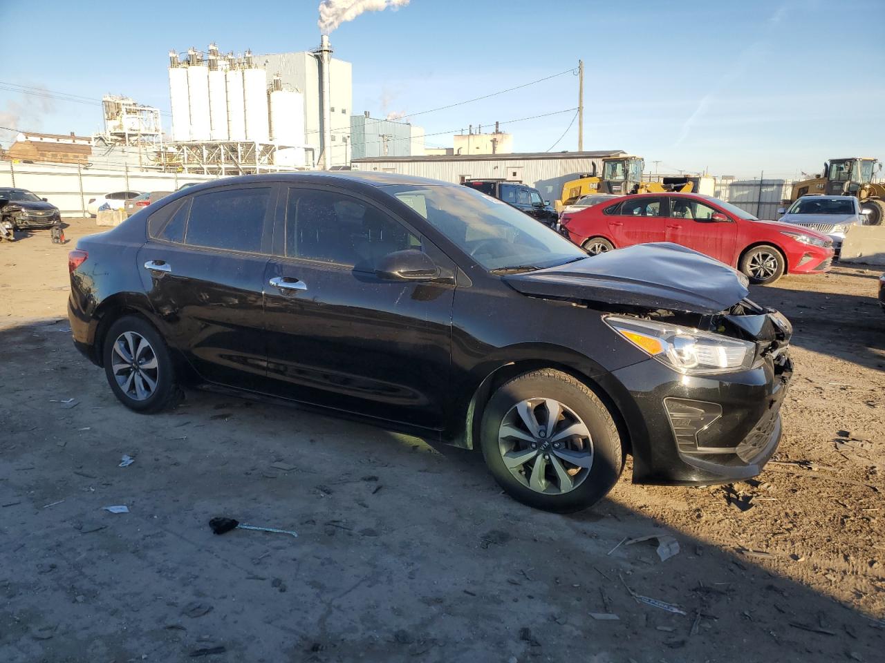 2021 KIA Rio VIN 3KPA24AD5ME380781 Copart auction photo, front end damage thumbnail 4