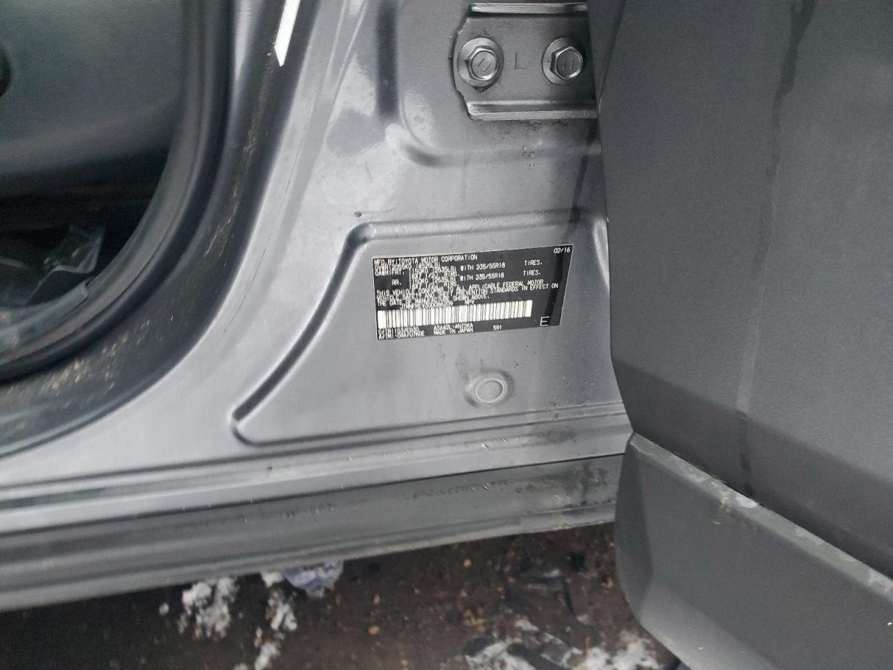 2016 Toyota RAV 4 VIN JTMNFREV3GD086209 Copart auction photo, front end / side damage thumbnail 15