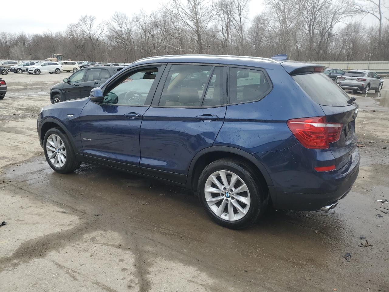 2016 BMW X3 VIN 5UXWX9C55G0D89733 Copart auction photo, side / front end damage thumbnail 2