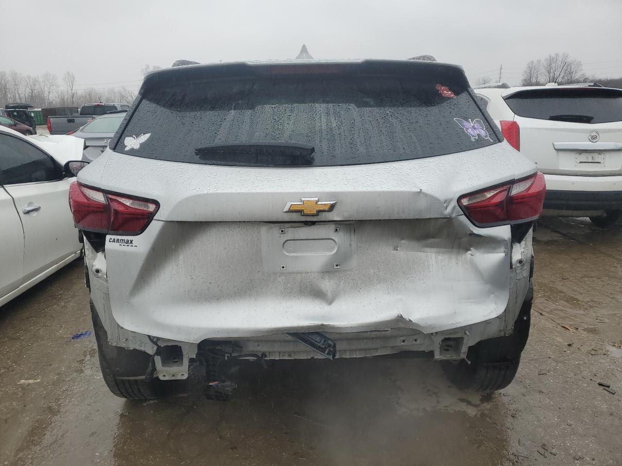 2020 Chevrolet Blazer VIN 3GNKBCRS7LS603007 Copart auction photo, rear end / side damage thumbnail 6