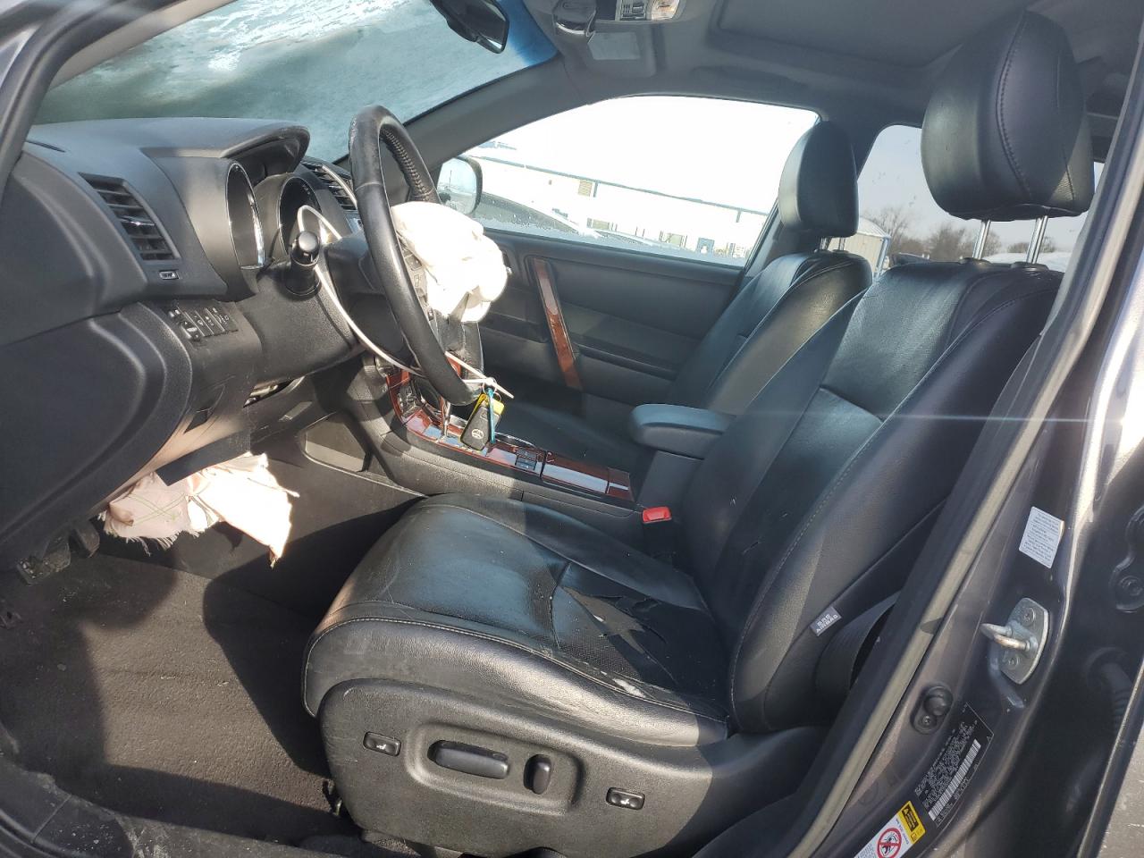 2013 Toyota Highlander VIN 5TDDK3EH1DS200464 Copart auction photo, front end / side damage thumbnail 7