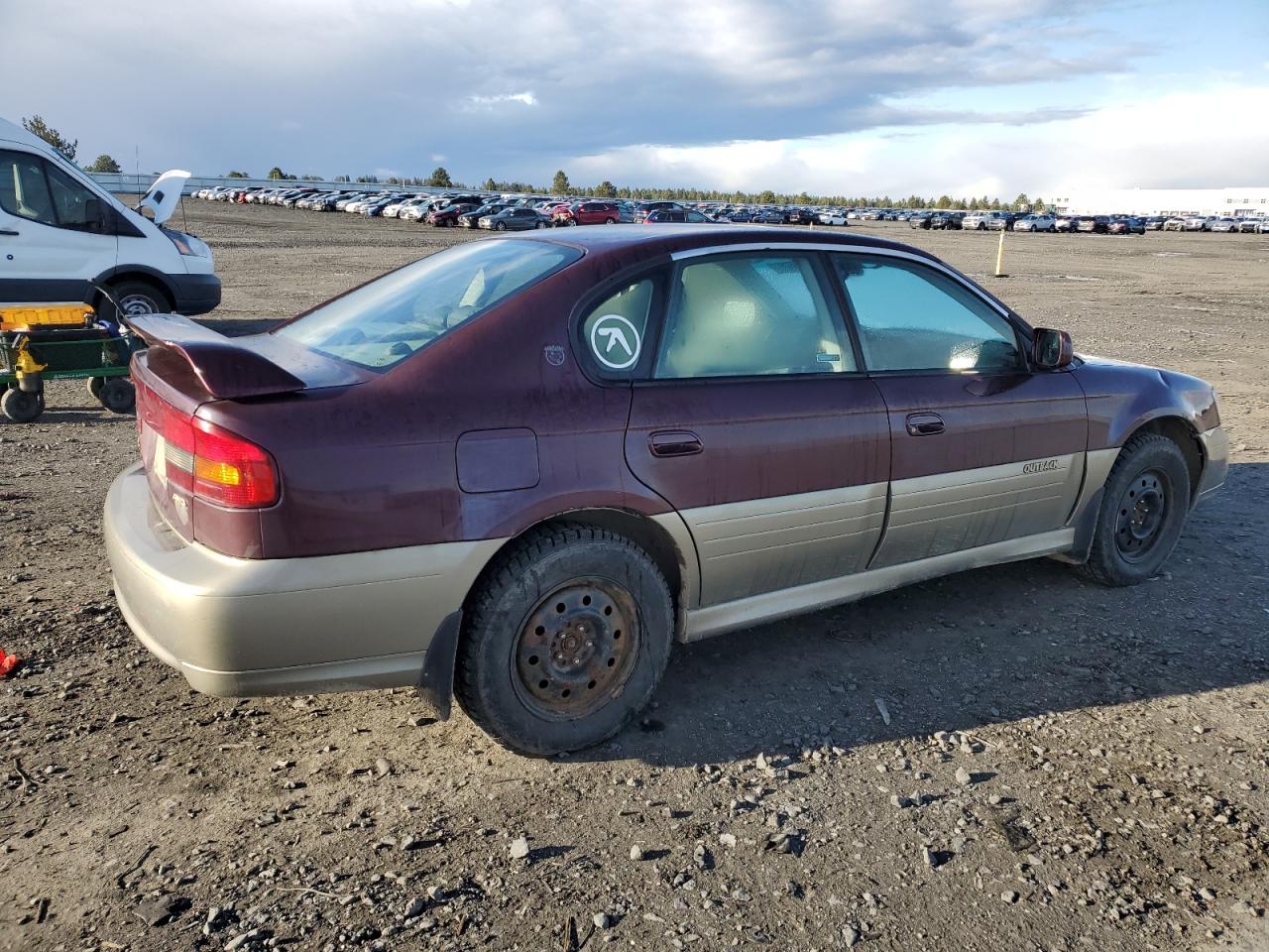 2000 Subaru Legacy VIN 4S3BE6867Y7211060 Copart auction photo, rear end / front end damage thumbnail 3
