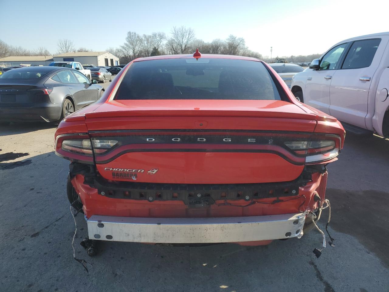 2018 Dodge Charger VIN 2C3CDXJG1JH189751 Copart auction photo, rear end / side damage thumbnail 6