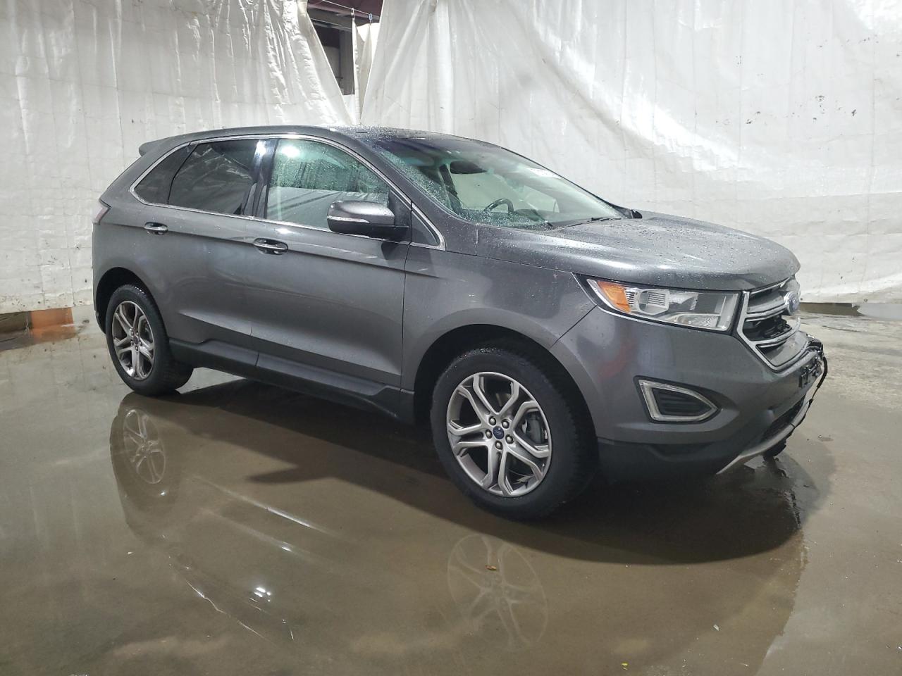 2017 Ford Edge VIN 2FMPK3K98HBB11763 Copart auction photo, front end / side damage thumbnail 4