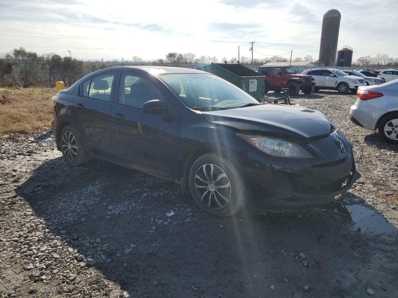 2012 Mazda 3 VIN JM1BL1UF5C1526658 Copart auction photo, side / front end damage thumbnail 4