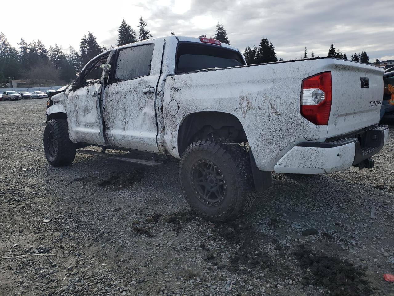 2020 Toyota Tundra VIN 5TFAY5F1XLX947360 Copart auction photo, rollover damage thumbnail 2