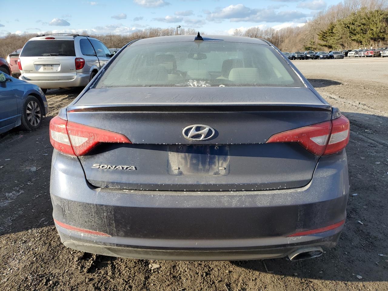 2016 Hyundai Sonata VIN 5NPE24AF8GH376162 Copart auction photo, burn - engine / minor dent/scratches damage thumbnail 6