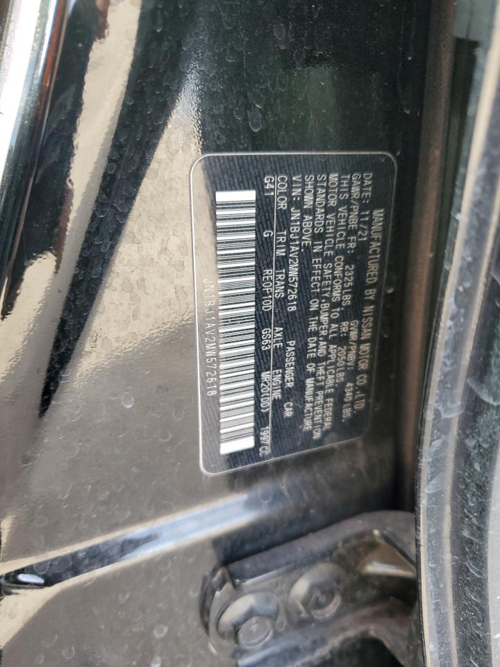 2021 Nissan Rogue VIN JN1BJ1AV2MW572618 Copart auction photo, side / minor dent/scratches damage thumbnail 15