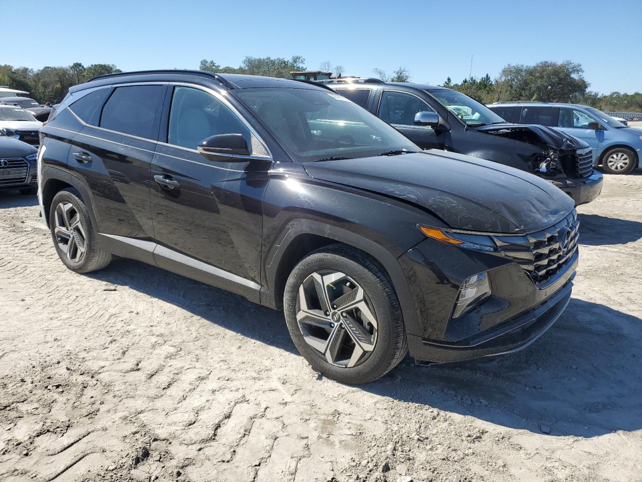2022 Hyundai Tucson VIN 5NMJE3AEXNH143921 Copart auction photo, rear end / front end damage thumbnail 4