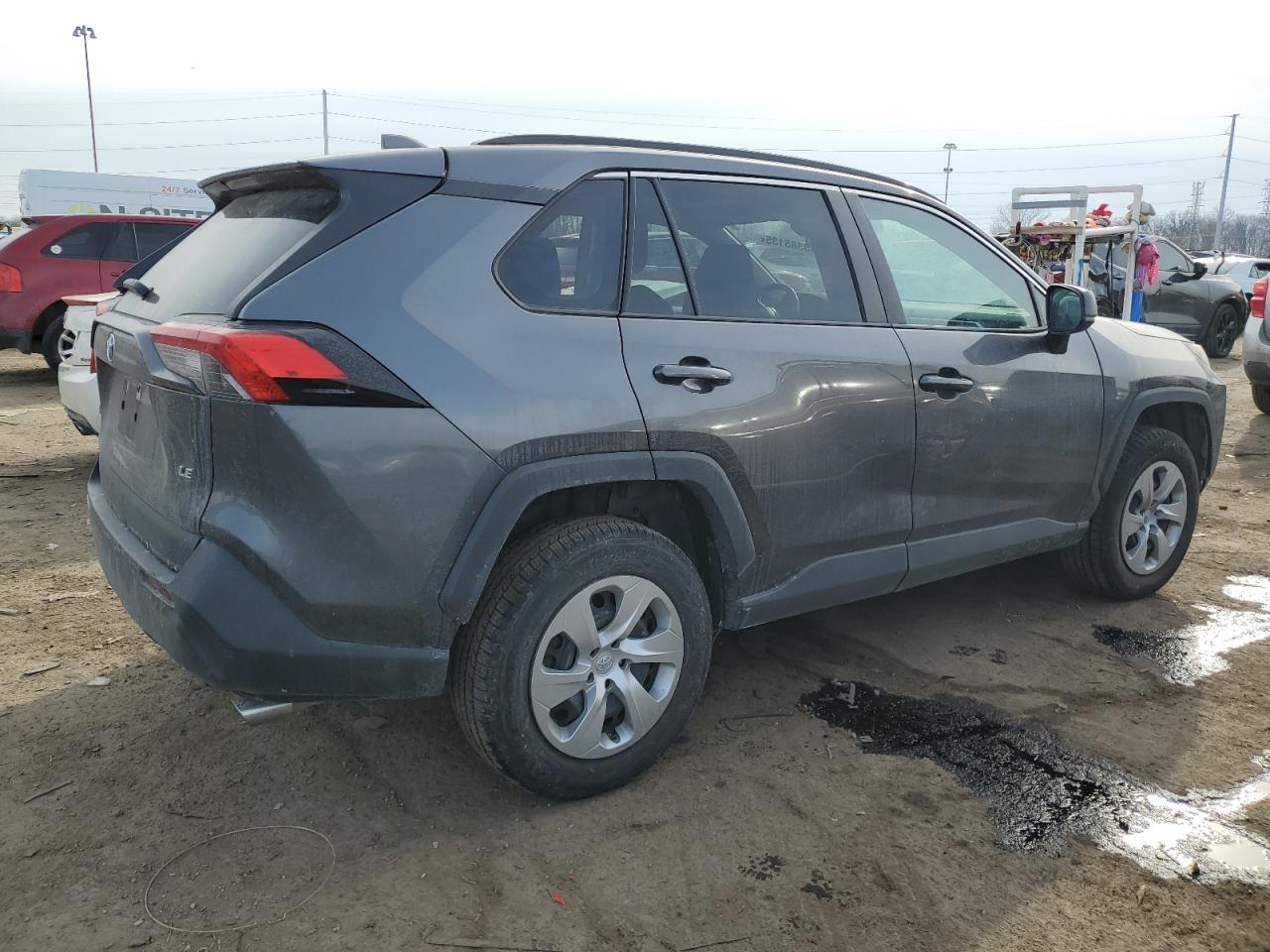 2020 Toyota RAV 4 VIN 2T3H1RFV6LC085614 Copart auction photo, front end / side damage thumbnail 3