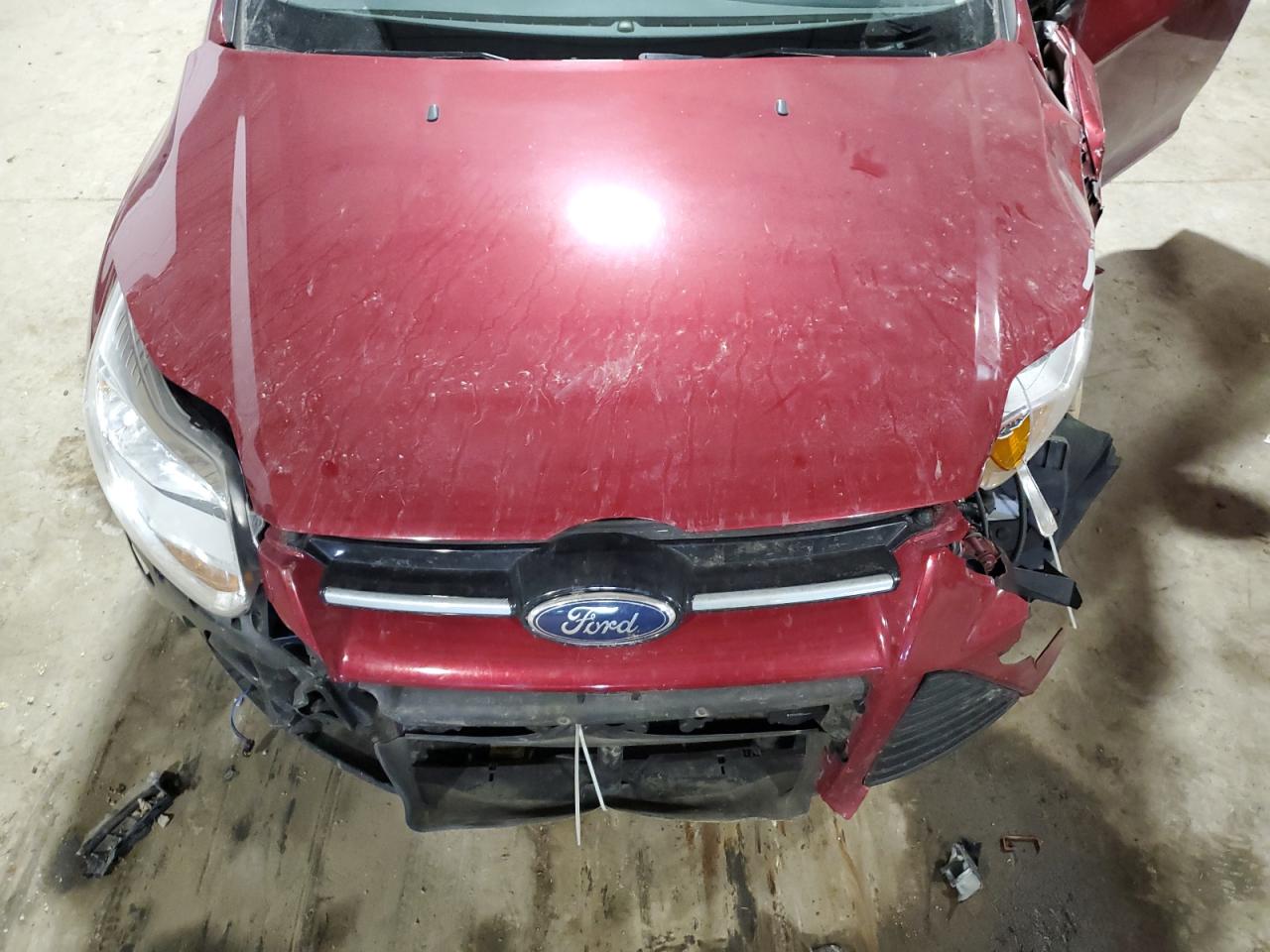 2013 Ford Focus VIN 1FADP3K23DL263817 Copart auction photo, front end / undercarriage damage thumbnail 13