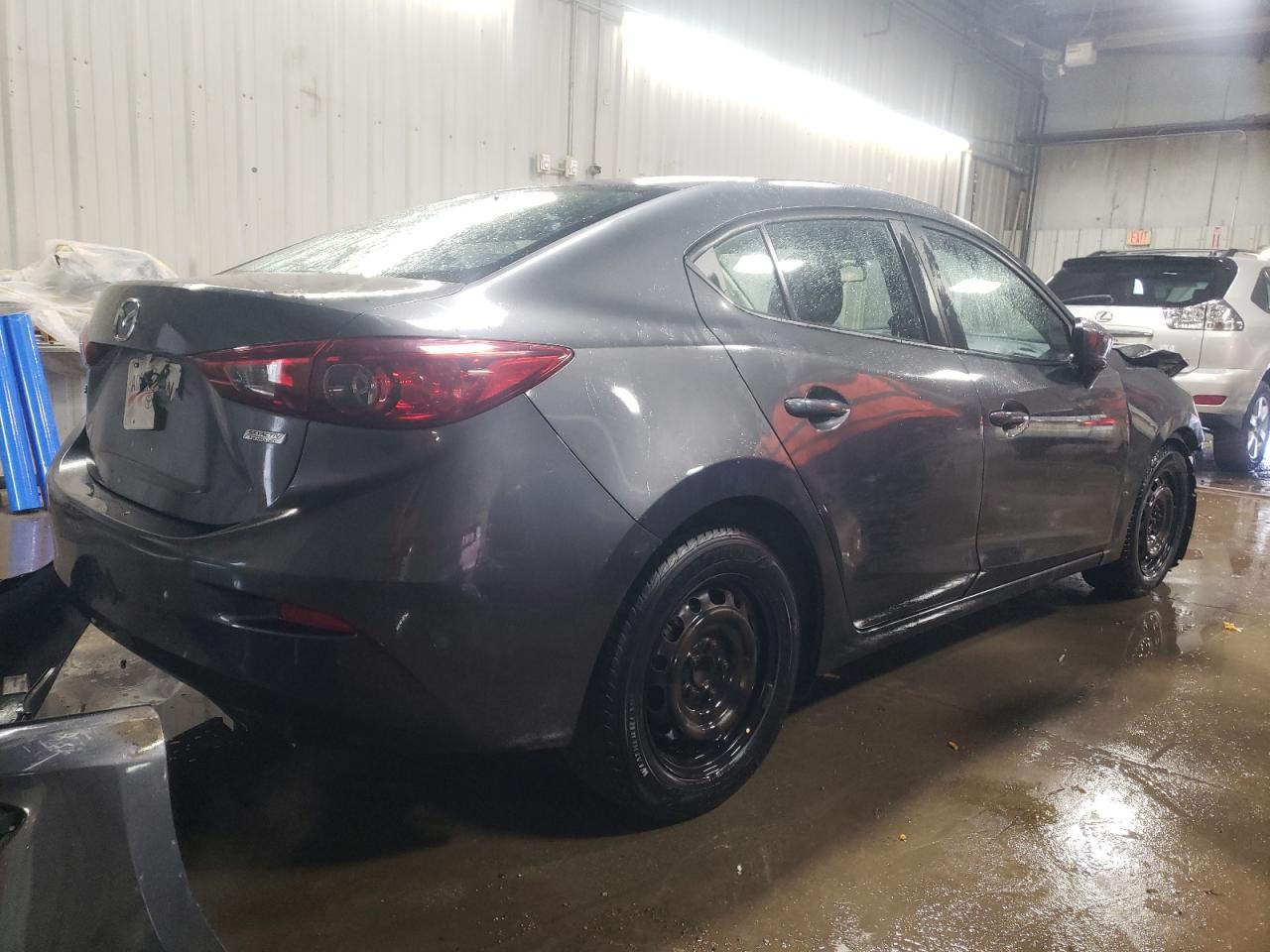 2014 Mazda 3 VIN JM1BM1U75E1144347 Copart auction photo, front end / side damage thumbnail 3