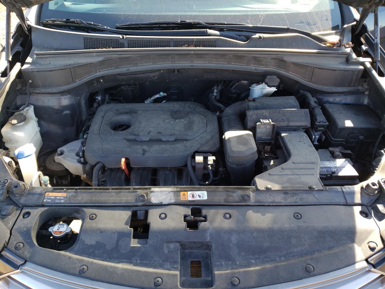 2017 Hyundai Santa Fe VIN 5XYZU3LB7HG461695 Copart auction photo, rear end / front end damage thumbnail 12