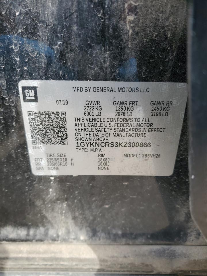 2019 Cadillac XT5 VIN 1GYKNCRS3KZ300866 Copart auction photo, front end damage thumbnail 15