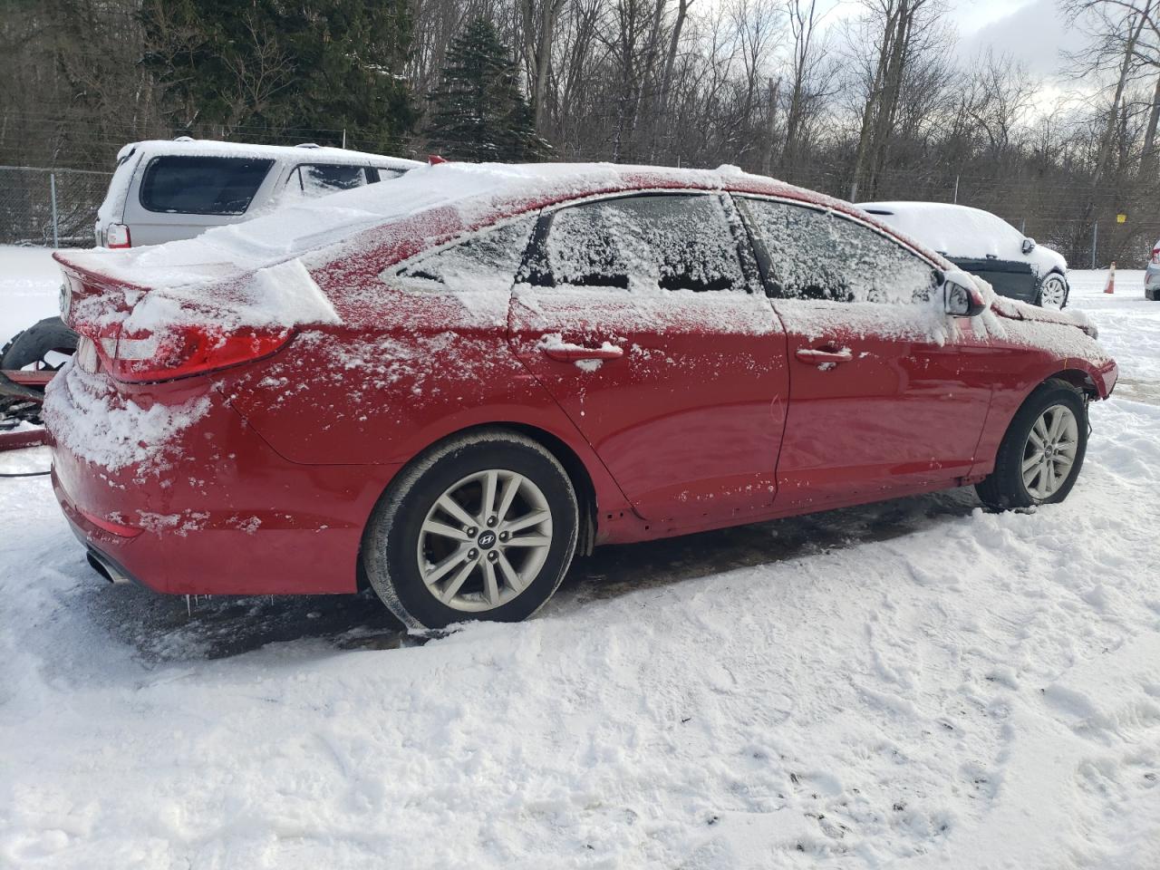 2017 Hyundai Sonata VIN 5NPE24AF2HH559509 Copart auction photo, front end / side damage thumbnail 3
