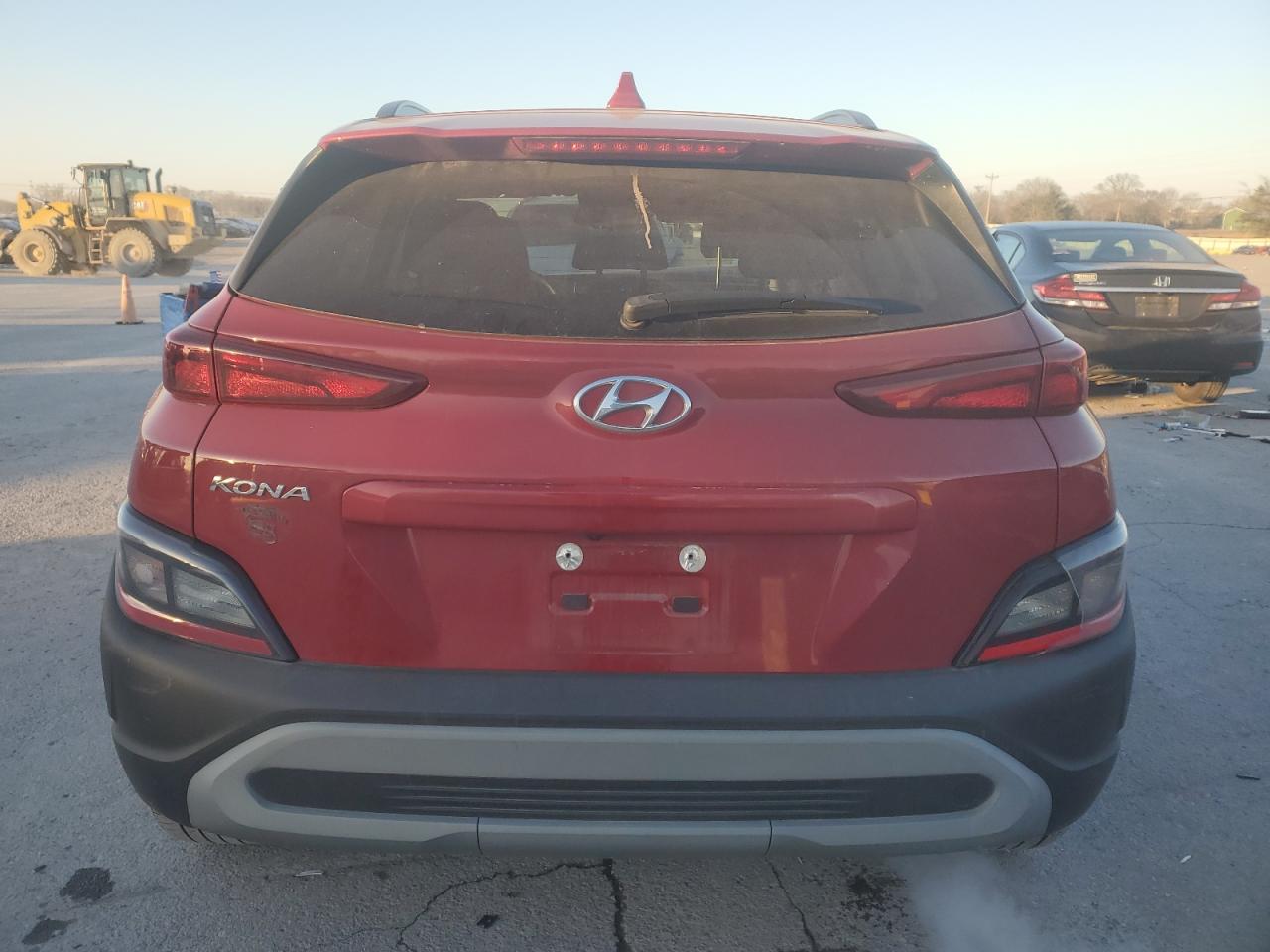 2022 Hyundai Kona VIN KM8K62AB3NU866600 Copart auction photo, front end / side damage thumbnail 6