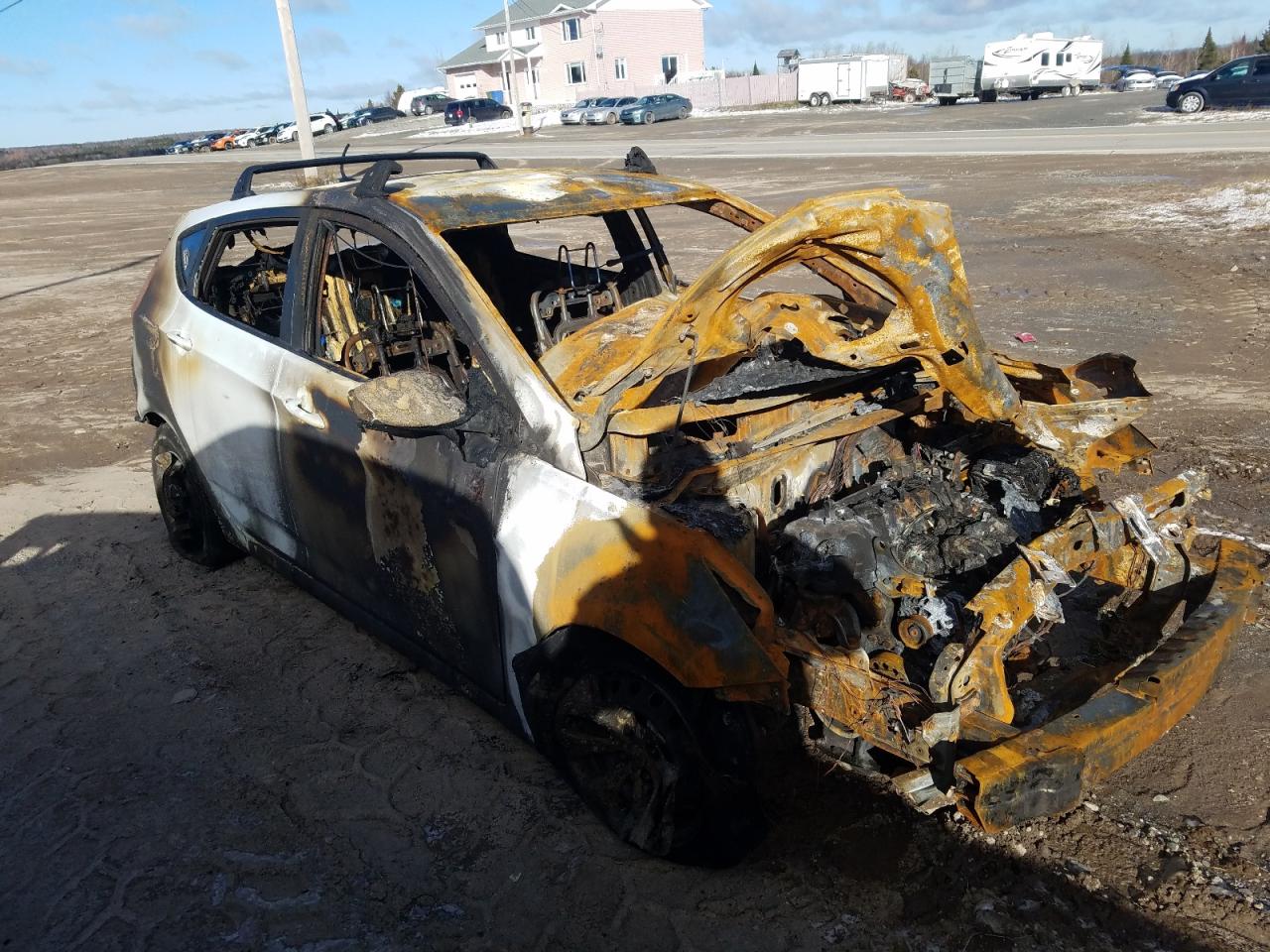2017 Hyundai Accent VIN KMHCT5AE9HU367006 Copart auction photo, burn damage thumbnail 4