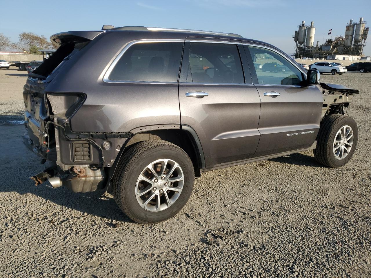 2015 Jeep Grand Cherokee VIN 1C4RJFBG9FC606129 Copart auction photo, rear end / front end damage thumbnail 3
