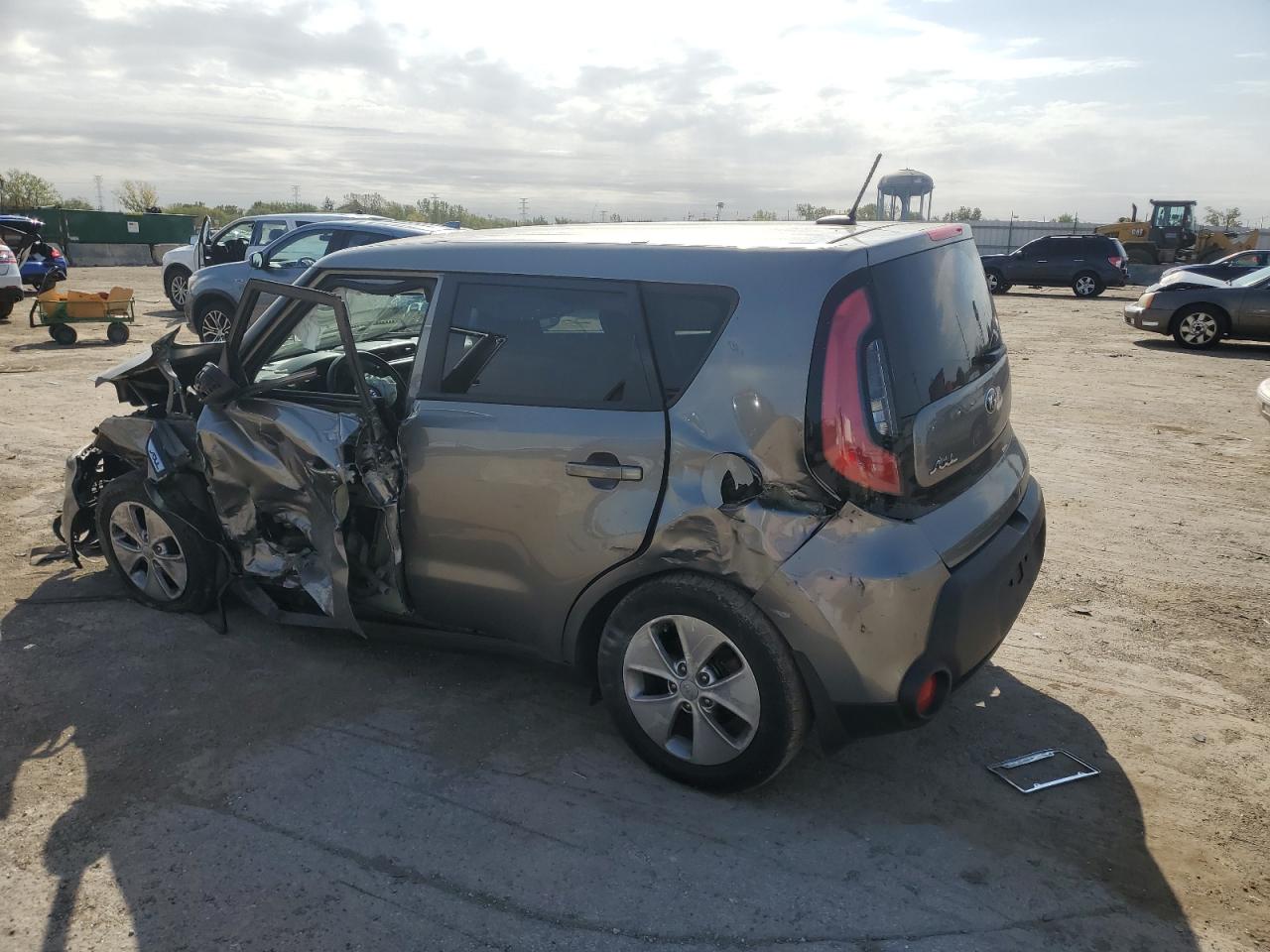 2016 KIA Soul VIN KNDJN2A27G7288506 Copart auction photo, side / front end damage thumbnail 2