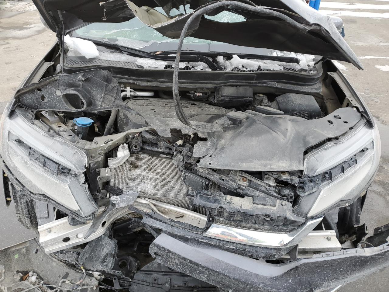 2022 Honda Pilot VIN 5FNYF6H64NB014327 Copart auction photo, front end damage thumbnail 14
