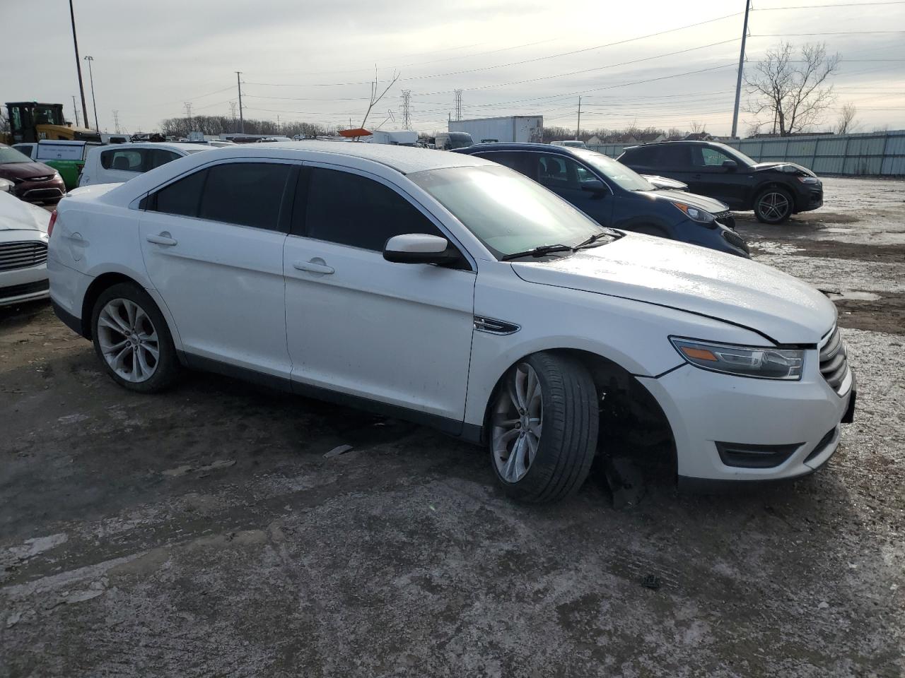 2013 Ford Taurus VIN 1FAHP2E84DG180577 Copart auction photo, front end / rear end damage thumbnail 4