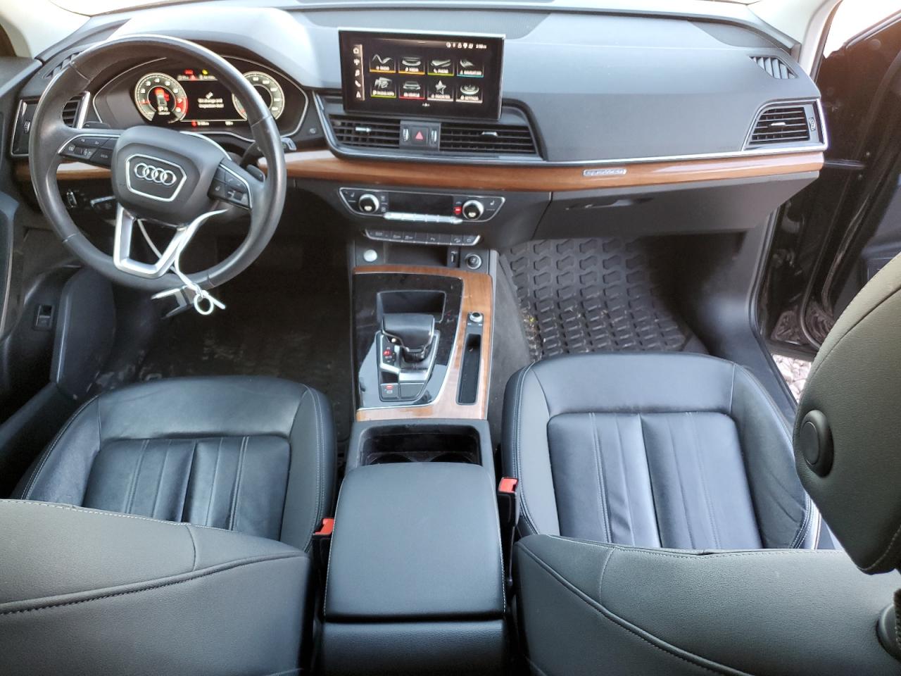 2021 Audi Q5 VIN WA1BAAFY5M2017891 Copart auction photo, side / rear end damage thumbnail 8