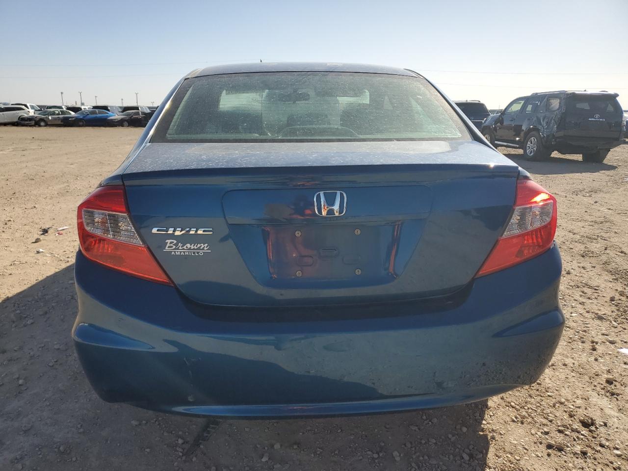 2012 Honda Civic VIN 2HGFB2F89CH585482 Copart auction photo, all over damage thumbnail 6