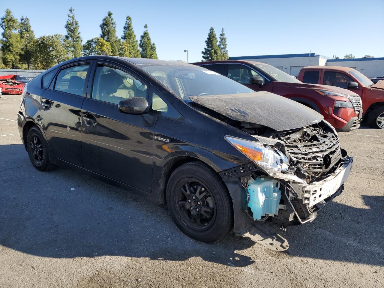 2014 Toyota Prius VIN JTDKN3DU0E1737354 Copart auction photo, front end damage thumbnail 4