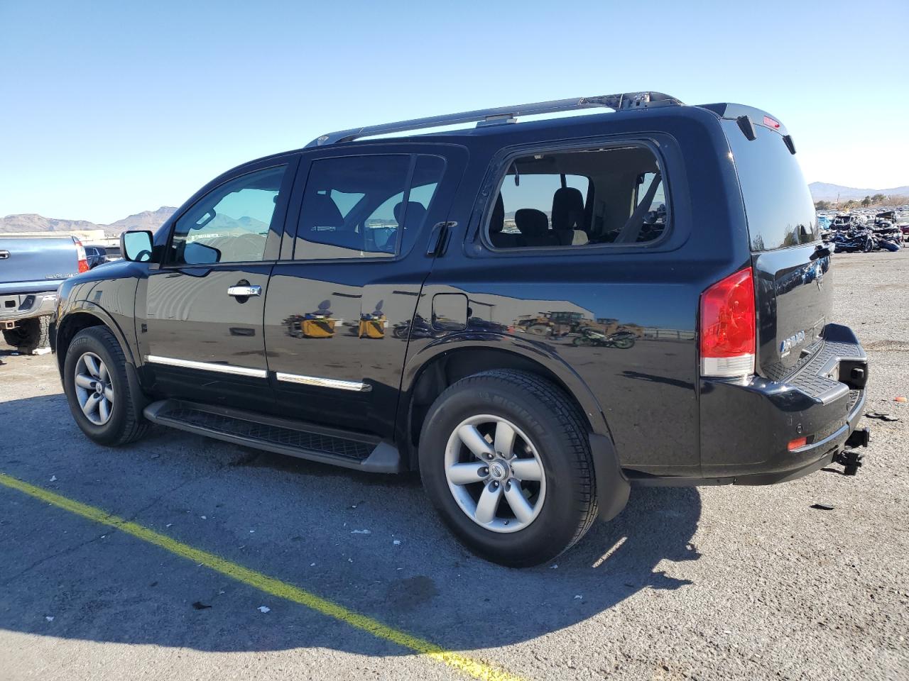 2015 Nissan Armada VIN 5N1AA0ND2FN602662 Copart auction photo, vandalism damage thumbnail 2