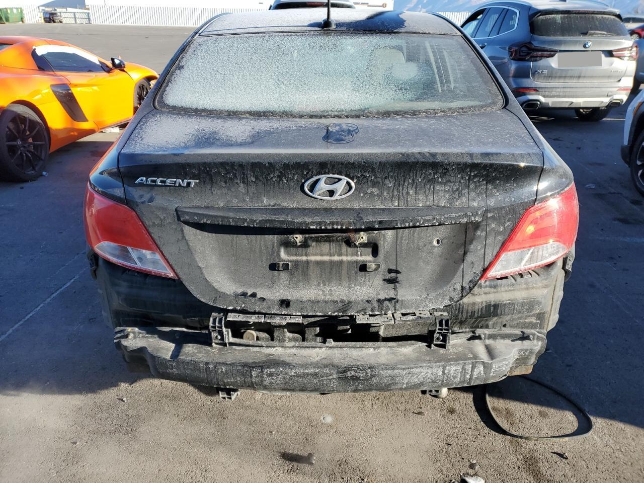 2016 Hyundai Accent VIN KMHCT4AE9GU093024 Copart auction photo, front end damage thumbnail 6