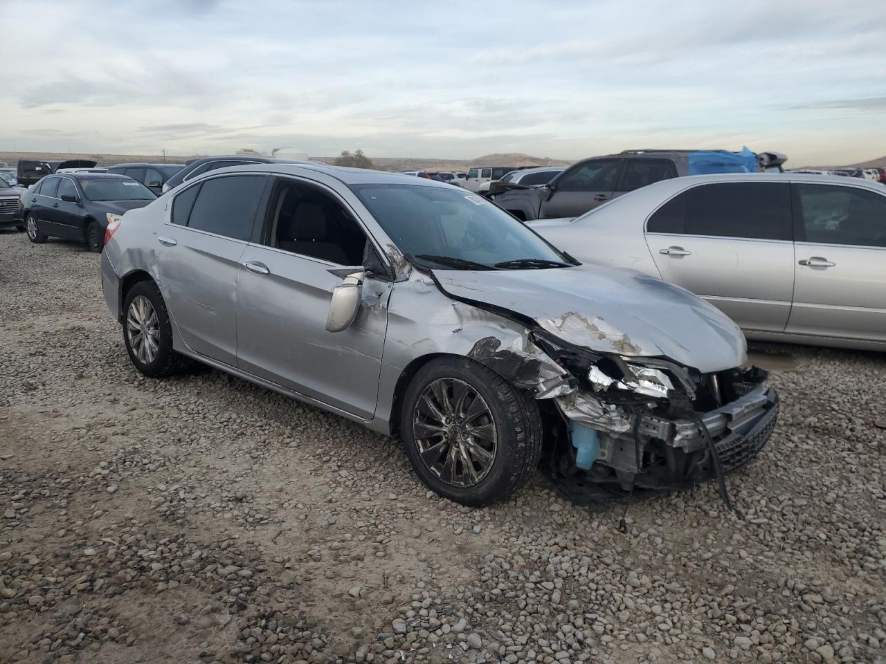 2015 Honda Accord VIN 1HGCR2F76FA134549 Copart auction photo, front end / side damage thumbnail 4