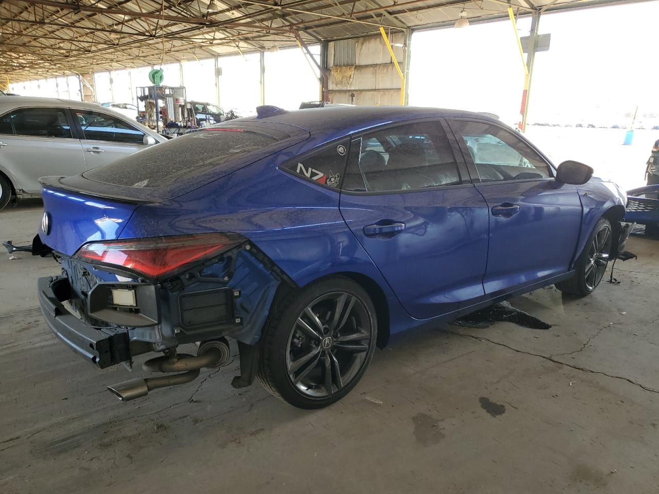 2023 Acura Integra VIN 19UDE4G77PA017560 Copart auction photo, rear end / front end damage thumbnail 3