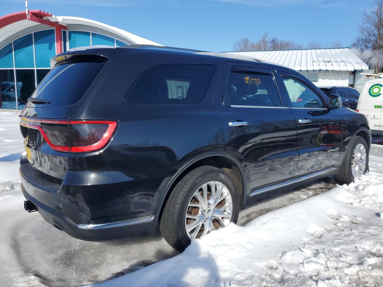 2014 Dodge Durango VIN 1C4SDJET9EC358127 Copart auction photo, front end / minor dent/scratches damage thumbnail 3