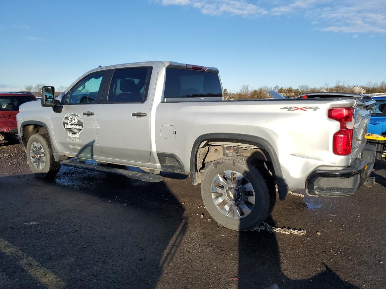 2022 Chevrolet Silverado VIN 2GC4YME72N1235499 Copart auction photo, front end / rear end damage thumbnail 2