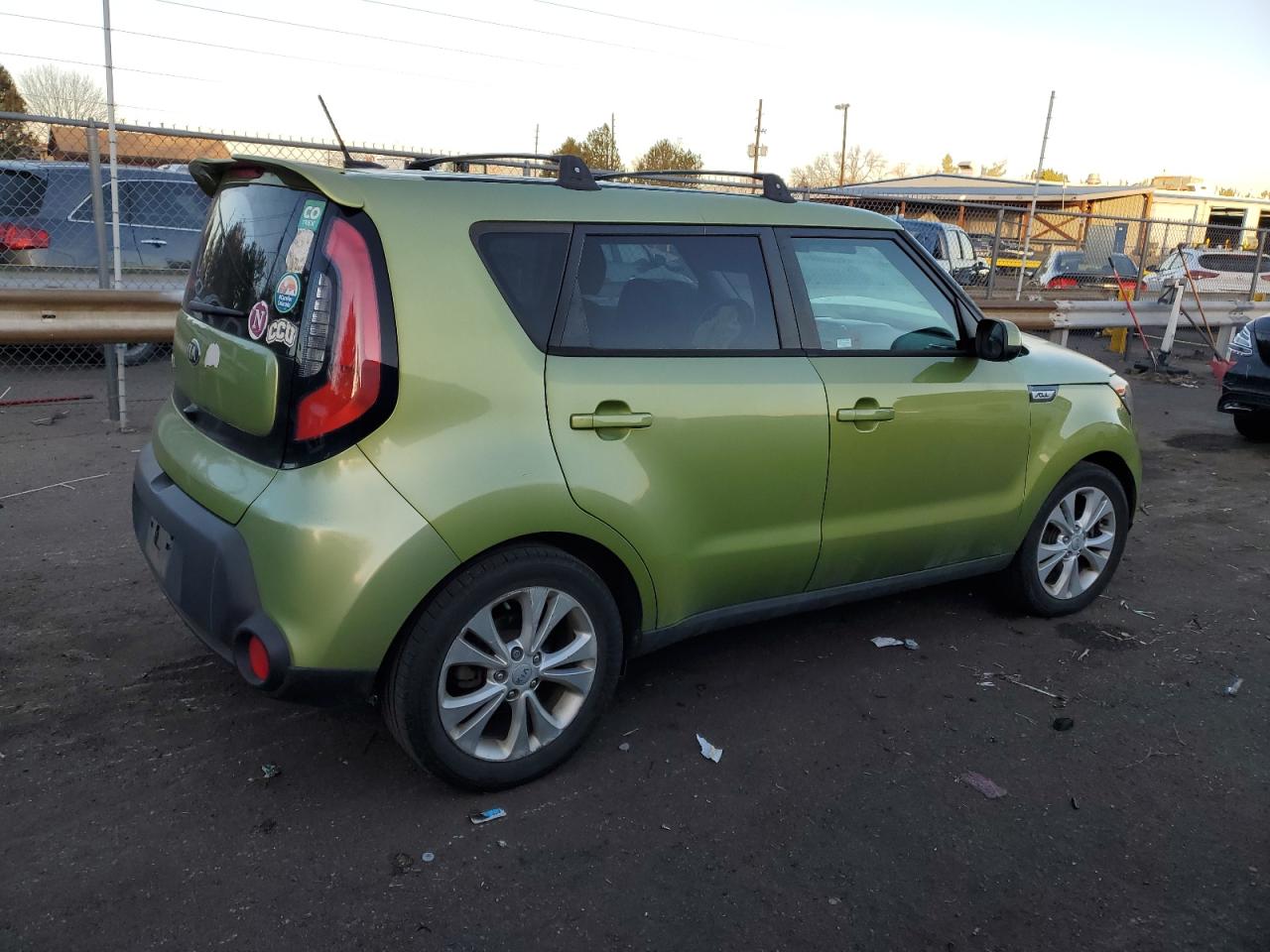 2015 KIA Soul VIN KNDJP3A51F7749904 Copart auction photo, all over damage thumbnail 3