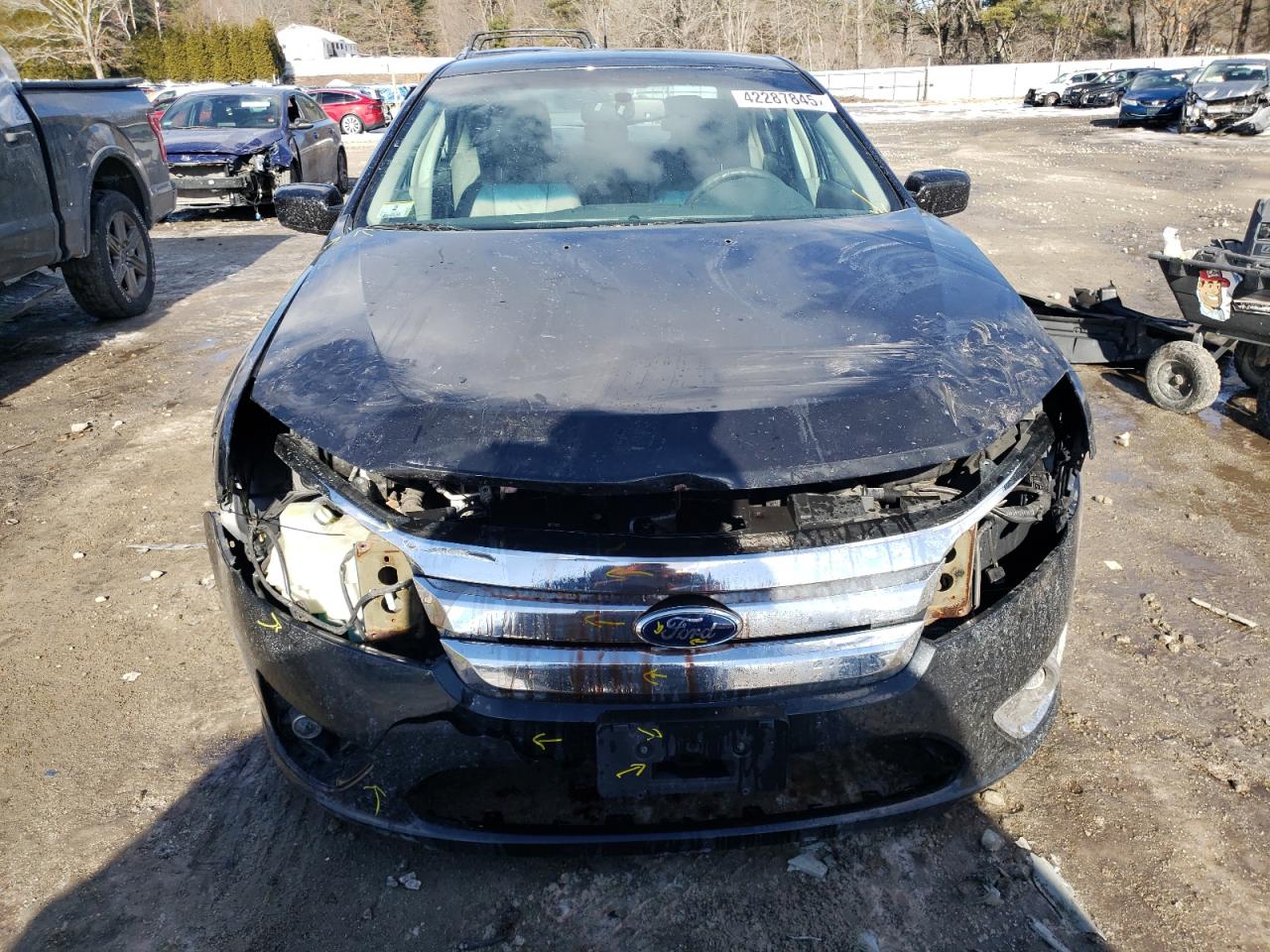 2012 Ford Fusion VIN 3FAHP0JGXCR295094 Copart auction photo, front end / mechanical damage thumbnail 5