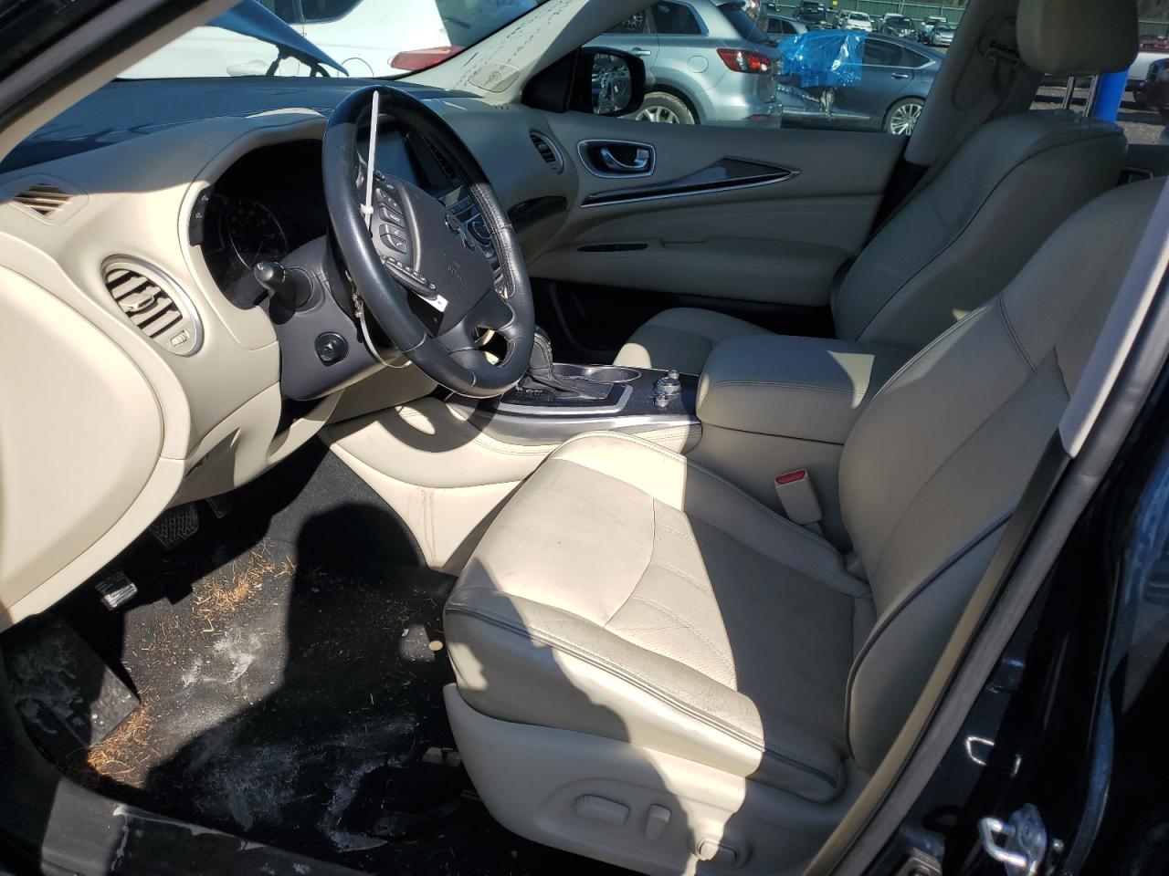 2017 Infiniti QX60 VIN 5N1DL0MN7HC523276 Copart auction photo, undercarriage / front end damage thumbnail 7