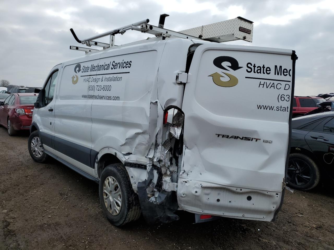 2018 Ford Transit VIN 1FTYE1ZMXJKB51269 Copart auction photo, rear end damage thumbnail 2