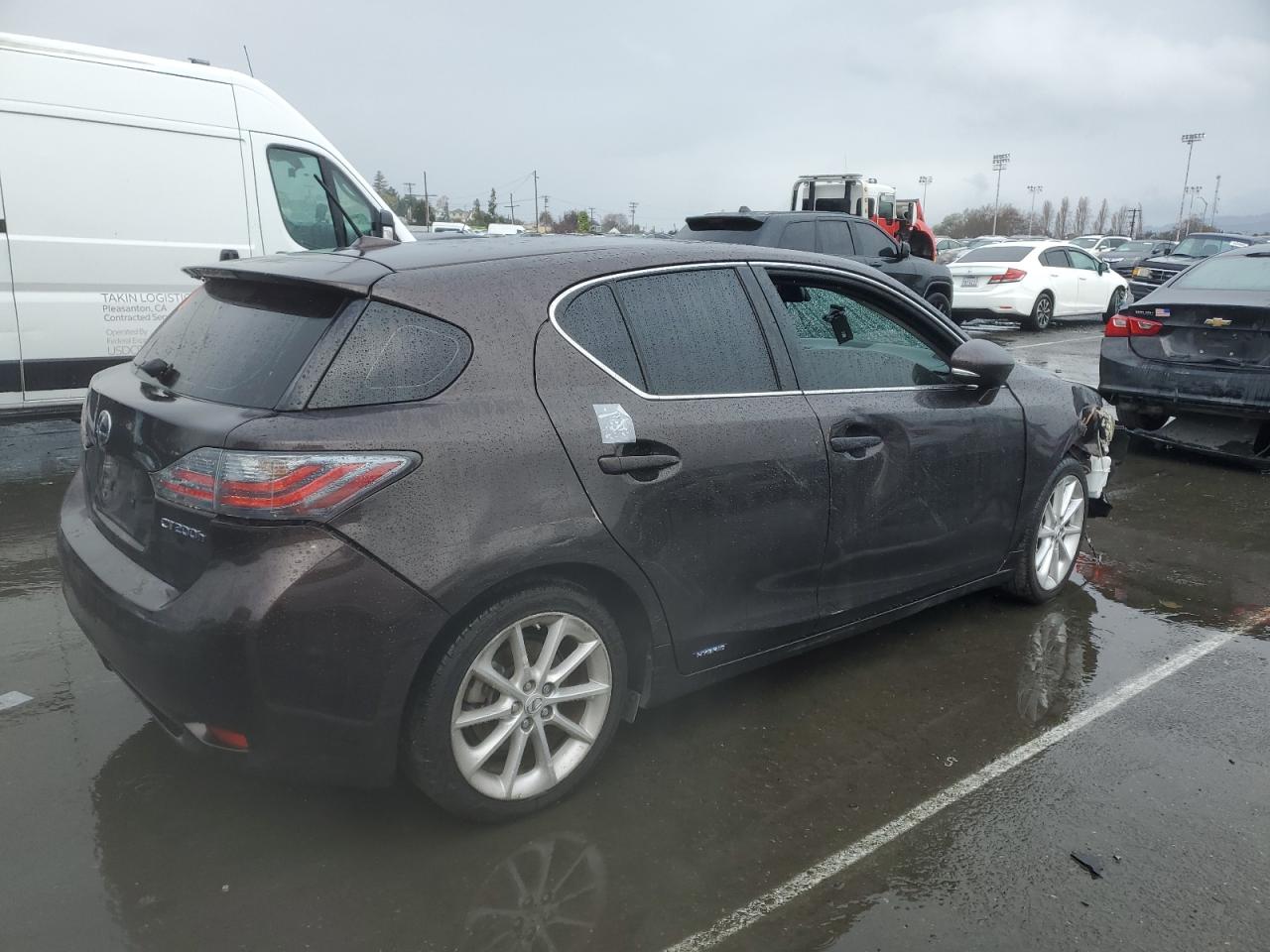 2012 Lexus CT VIN JTHKD5BH5C2058870 Copart auction photo, front end damage thumbnail 3
