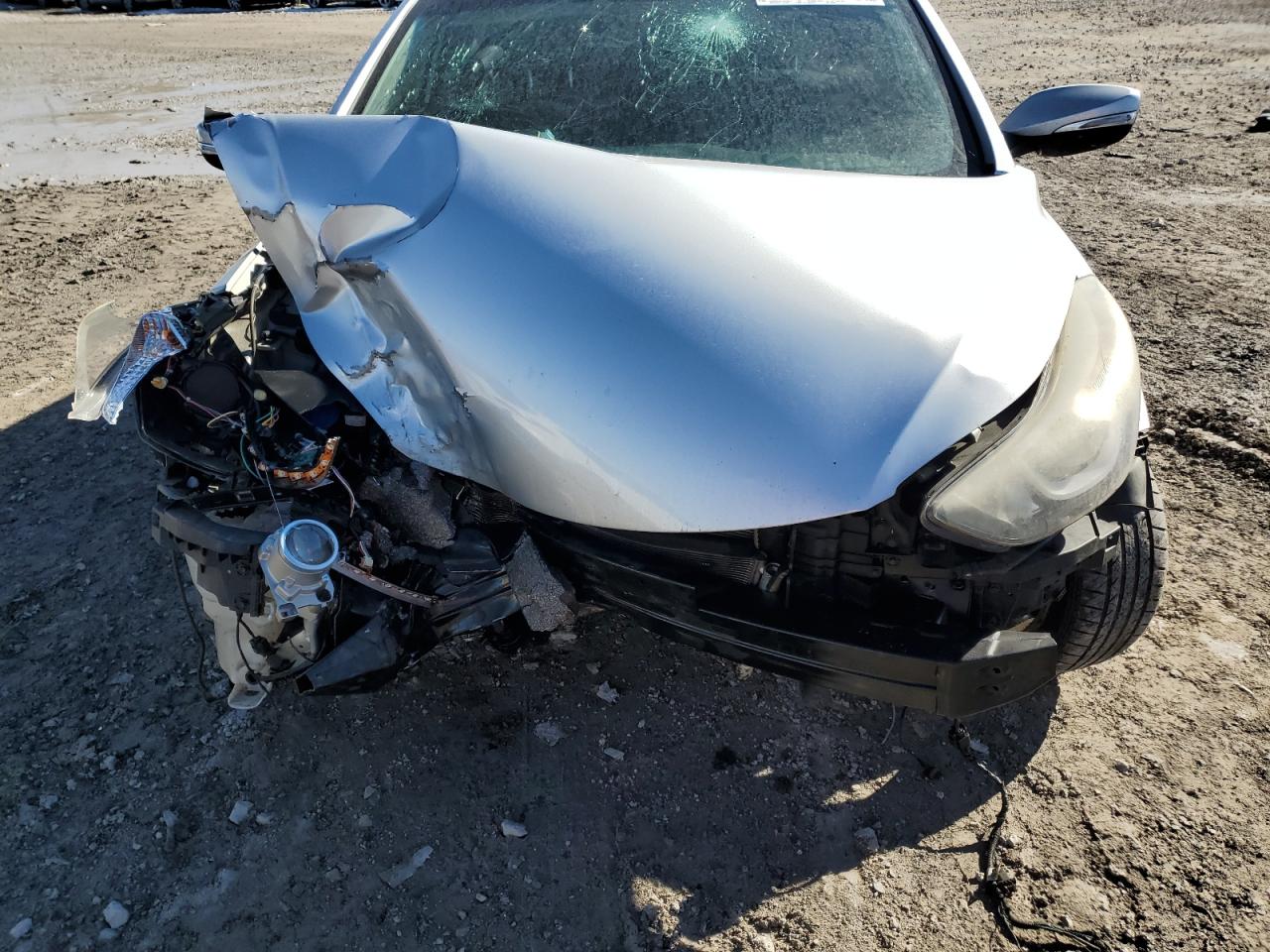 2014 Hyundai Elantra VIN KMHDH4AH5EU202883 Copart auction photo, front end damage thumbnail 13