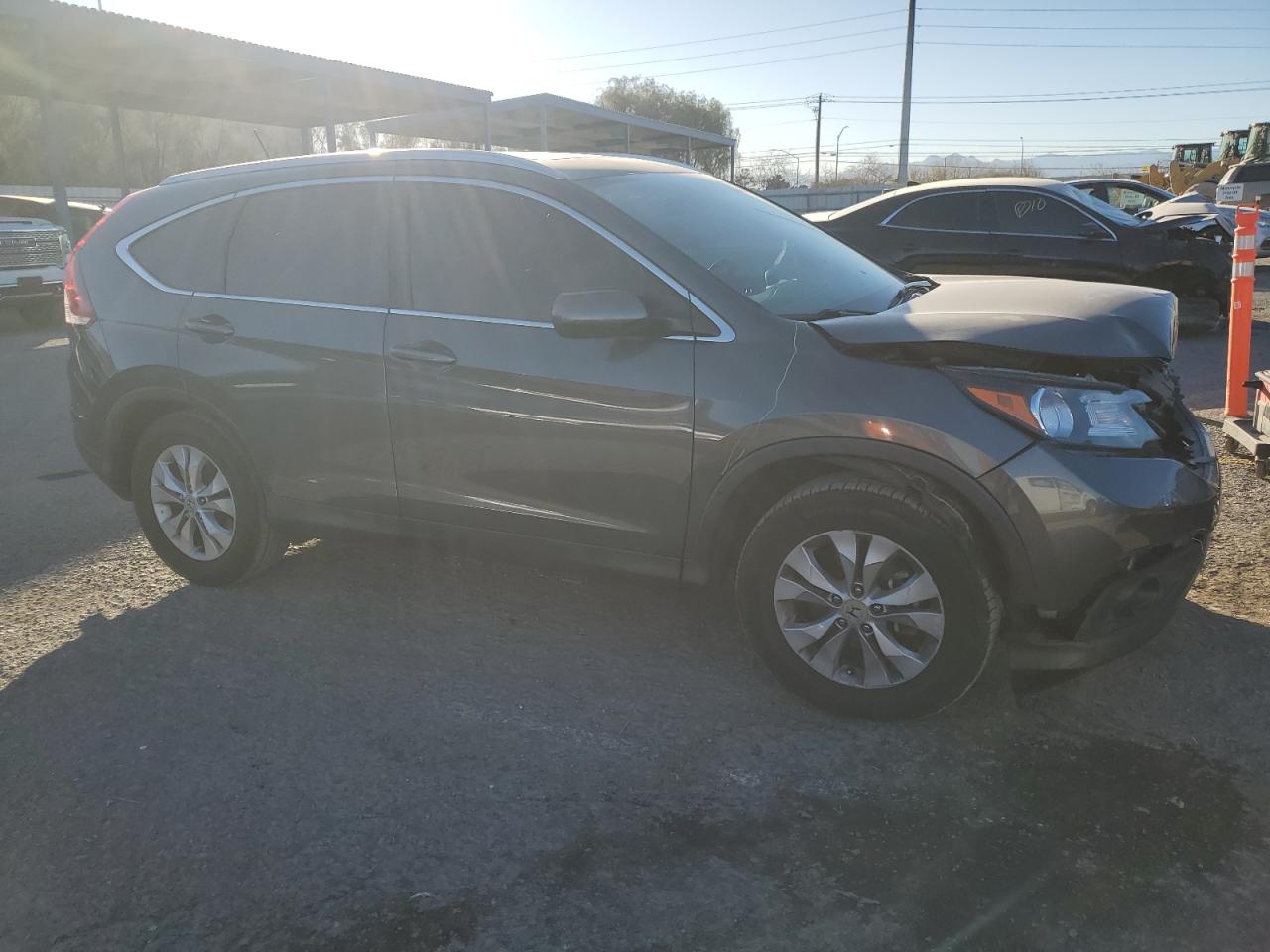 2014 Honda CR-V VIN 2HKRM3H74EH529332 Copart auction photo, front end damage thumbnail 4