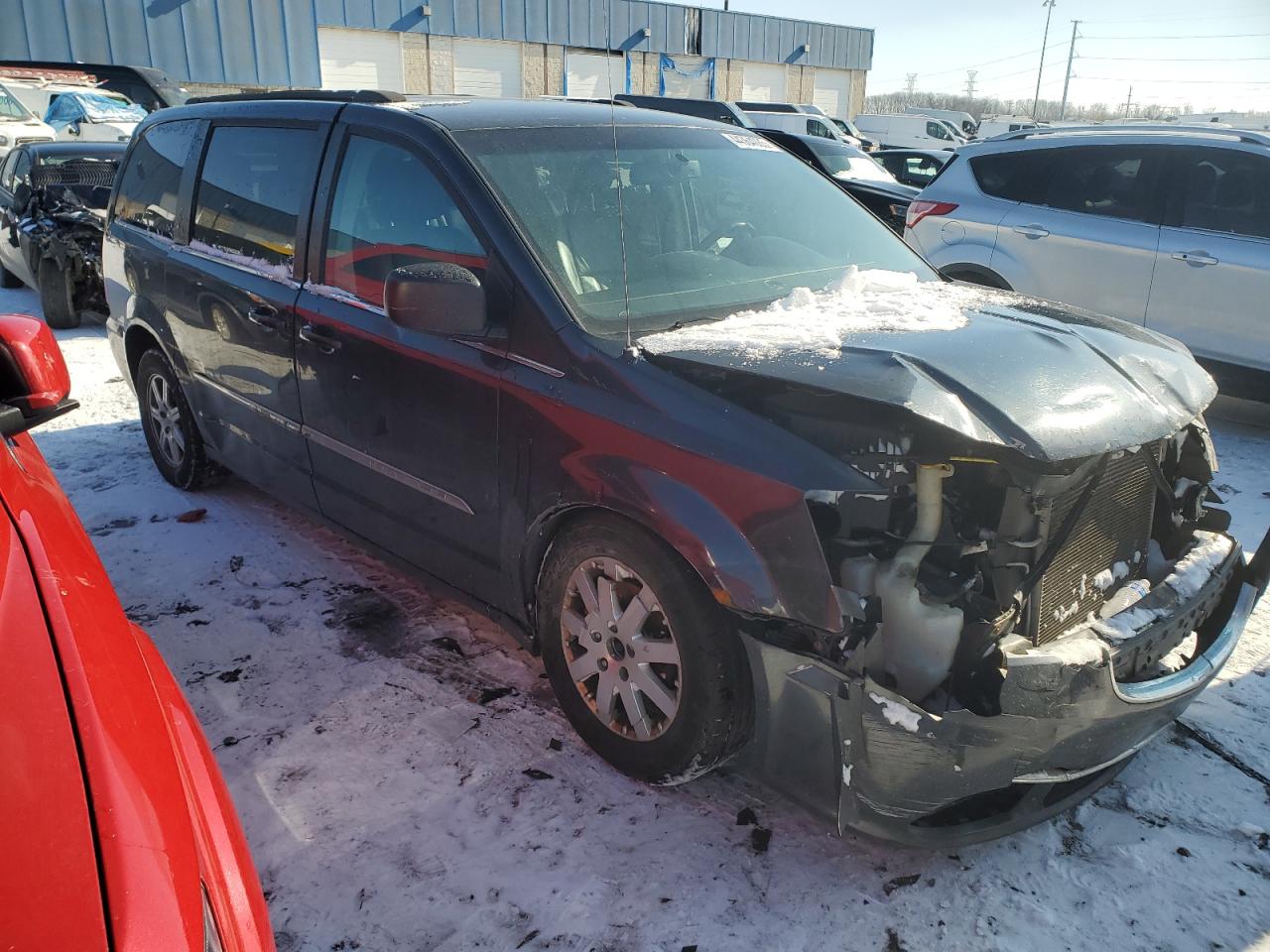 2014 Chrysler Town & Country VIN 2C4RC1BG1ER112138 Copart auction photo, front end damage thumbnail 4