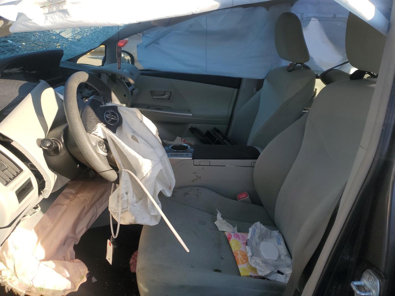 2013 Toyota Prius VIN JTDZN3EU1D3272759 Copart auction photo, front end / side damage thumbnail 7