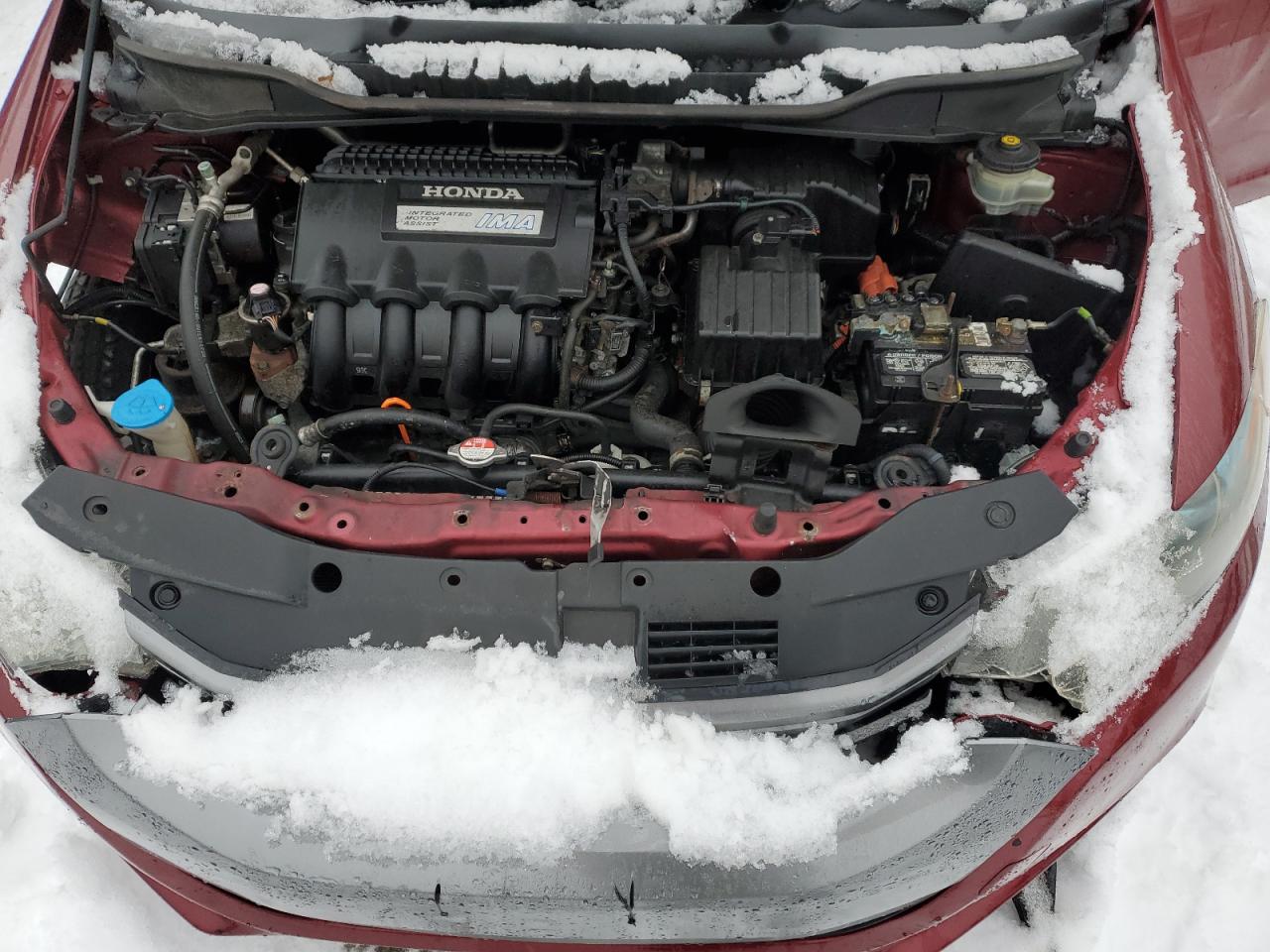 2010 Honda Insight VIN JHMZE2H73AS004957 Copart auction photo, rear end / front end damage thumbnail 11