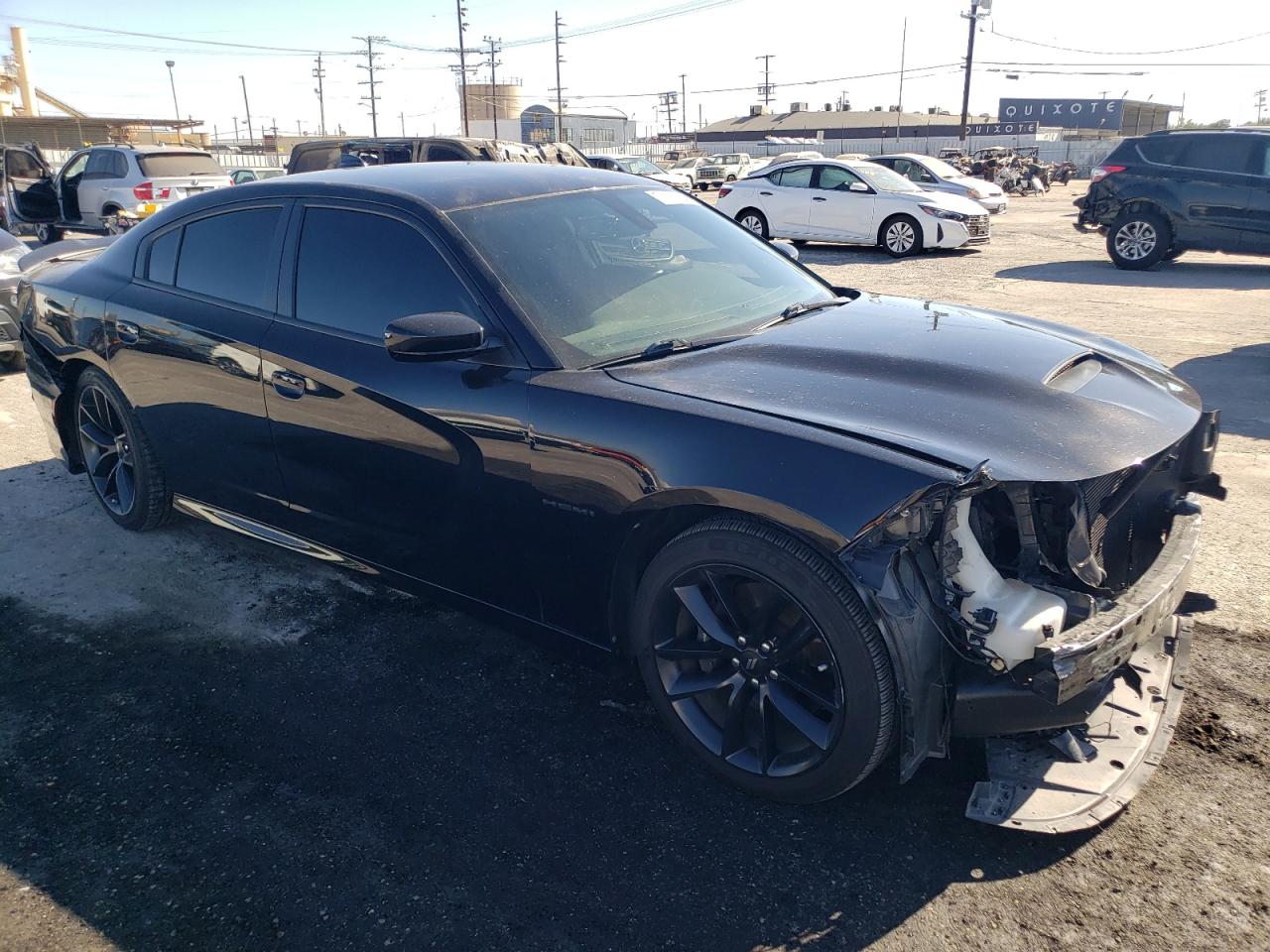 2021 Dodge Charger VIN 2C3CDXCT9MH612980 Copart auction photo, front end / rear end damage thumbnail 4